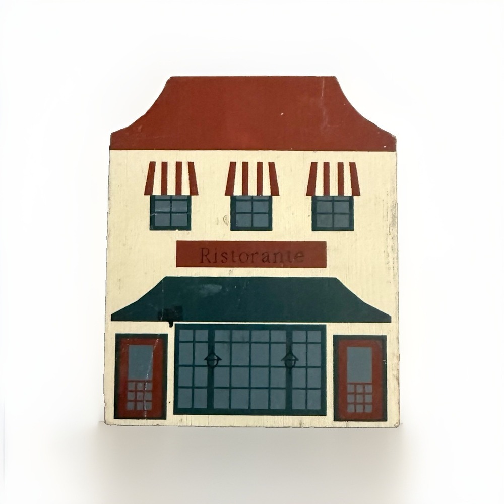Vintage The Cat's Meow Village 1985 Series III Ristorante